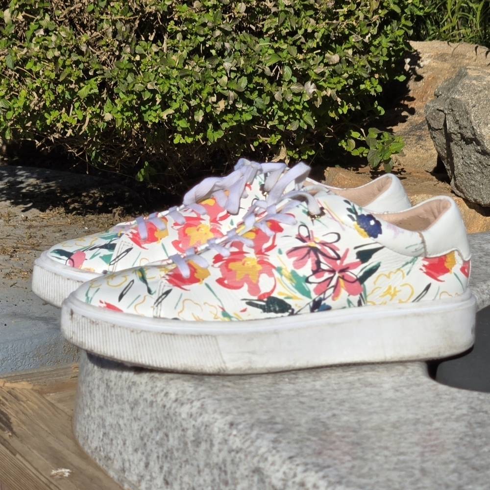 Ted Baker LONNIA-Sketchy Sz 7.5 Magnolia Platform Trainer Sneakers - Picture 10 of 12